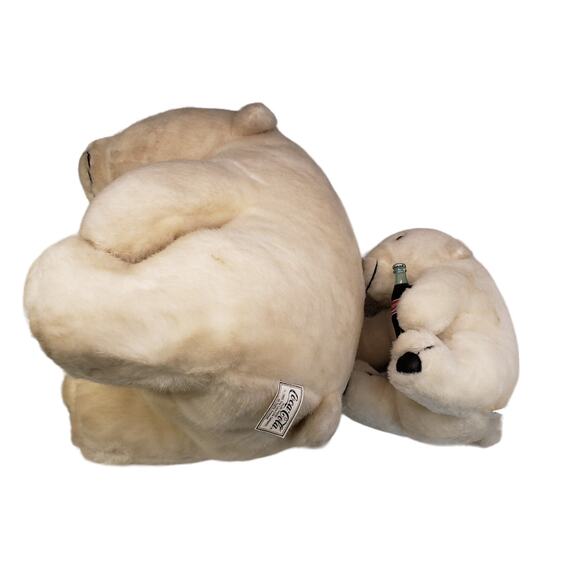 Vintage 1993 Coca Cola Polar Bears Plush Coca-Cola Company Bears Collectables - Picture 9 of 16